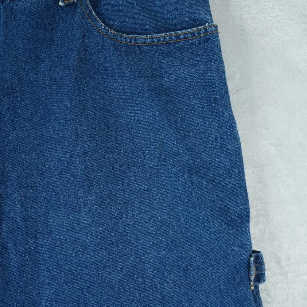 Claudio Nucci Shorts Mens 40x11.5 Blue Carpenter Baggy‎ Y2K Ramie Blend